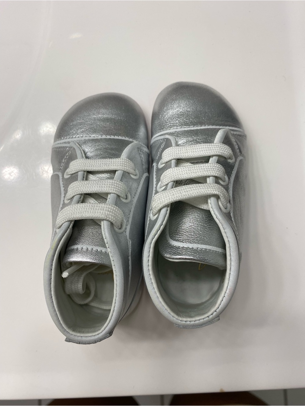 Christian Louboutin Silver Baby Walker Sneakers